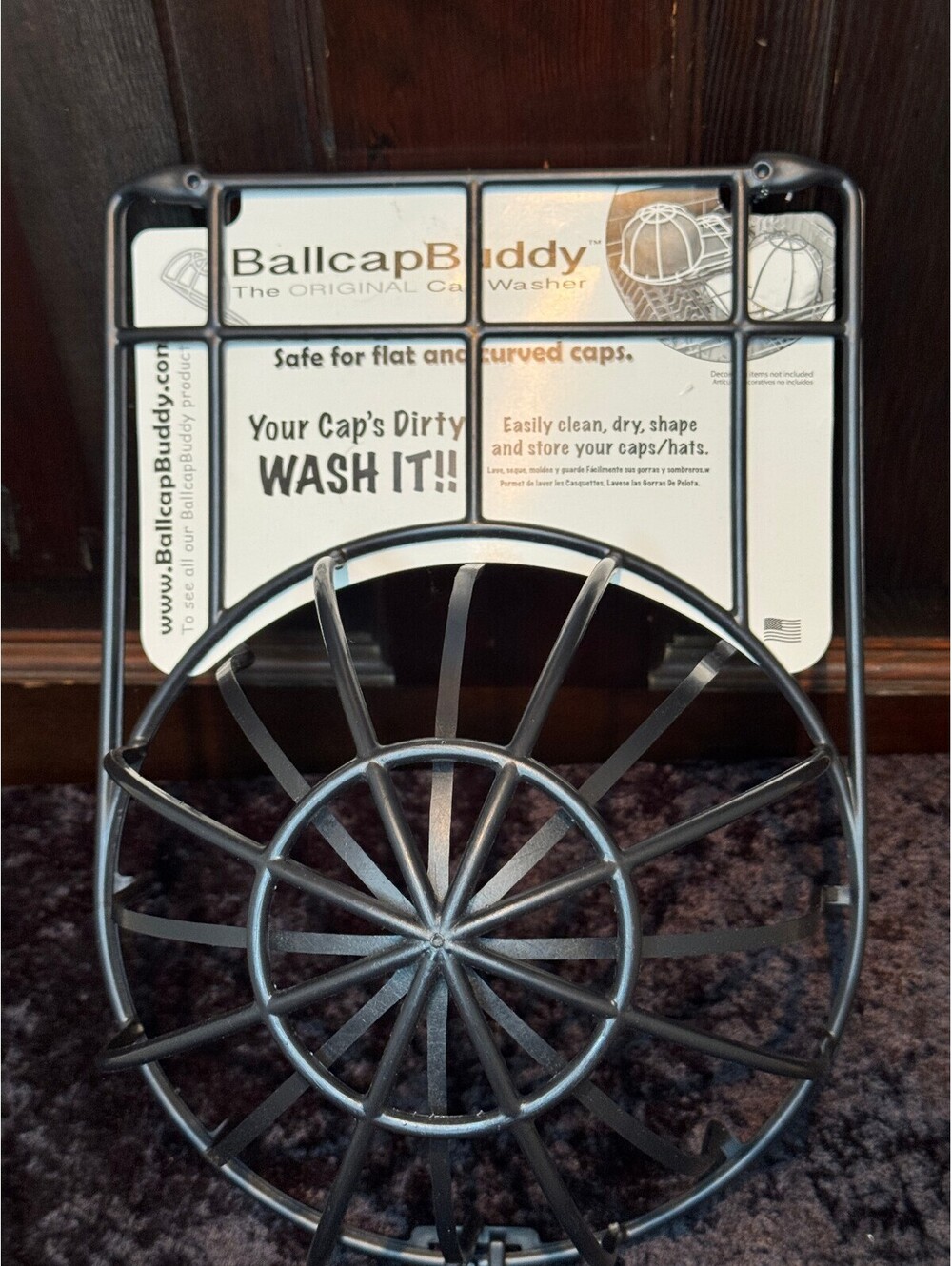 Ballcap Buddy Original Cap Washer - Safe for Flat and Curved Caps